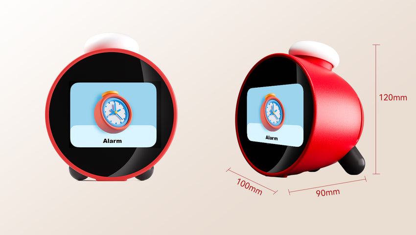 Leedor AI Clock Red - Voice Activated Ai Clock