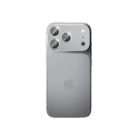 MOCOLL 360° Camera Lens Protector for iPhone 17 Pro Max | Tempered Glass with Metal Frame - Silver Color