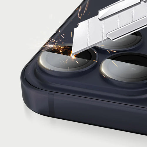 MOCOLL 360° Camera Lens Protector for iPhone 17 Pro Max | Tempered Glass with Metal Frame - Blue Color