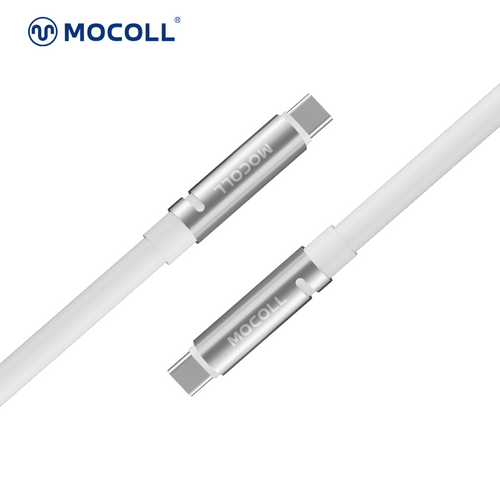 Mocoll MCC25-014: The 240W Fragrance Fast Charging Cable (C-C) - White Color