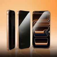 Mocoll for iPhone 17 Pro Max Screen Protector, 2.5D Full Cover Privacy Tempered Glass - Black