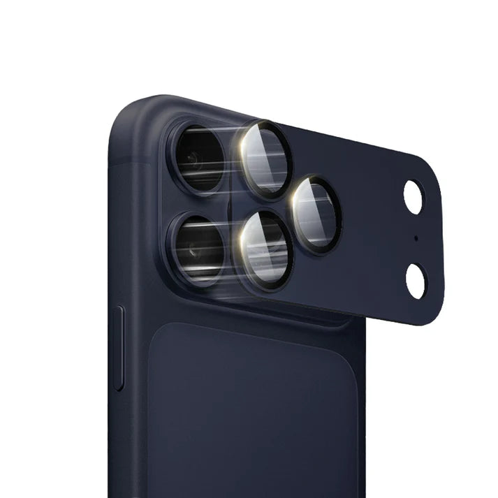 MOCOLL 360° Camera Lens Protector for iPhone 17 Pro | Tempered Glass with Metal Frame - Blue Color