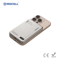 MOCOLL 10000mAh Titanium Gold Magnetic Power Bank – PD 20W Fast Wireless Charging