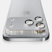 MOCOLL 360° Camera Lens Protector for iPhone 17 Pro | Tempered Glass with Metal Frame - Silver Color