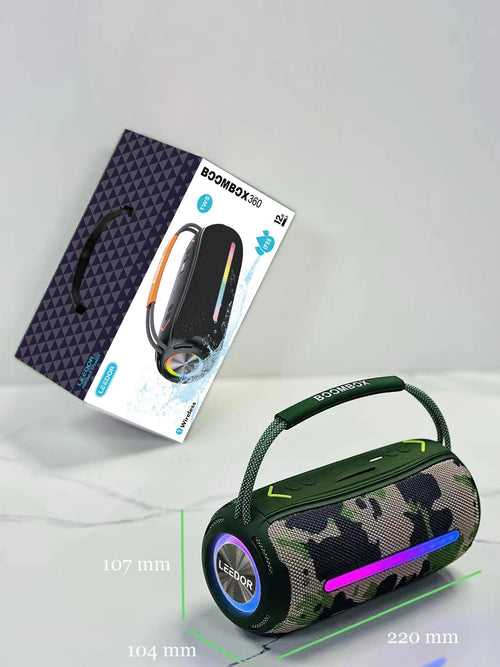 LEEDOR Outdoor Portable Mini Speaker - Bluetooth / 10M / 2400mAh - Blue