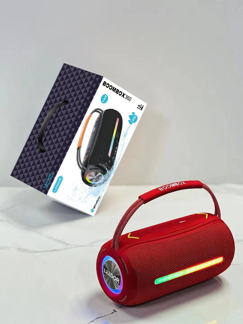 LEEDOR Outdoor Portable Mini Speaker - Bluetooth / 10M / 2400mAh - Blue