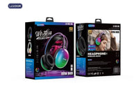 LEEDOR HIFI Cool Music Colorful LED&RGB Wireless Headphone - 800mAh