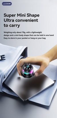 LEEDOR Magnetic Mobile Phone Stand Mini Speaker - 5W / Bluetooth / Black
