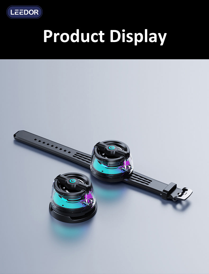 LEEDOR Magnetic Mobile Phone Stand Mini Speaker - 5W / Bluetooth / Black
