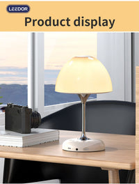 LEEDOR FM Remote Control Desk Lamp Wireless Speaker - 5W / Bluetooth / White