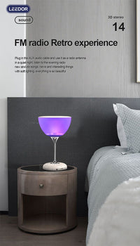 LEEDOR Desk Lamp Subwoofer Wireless Speaker - 5W / Bluetooth / White