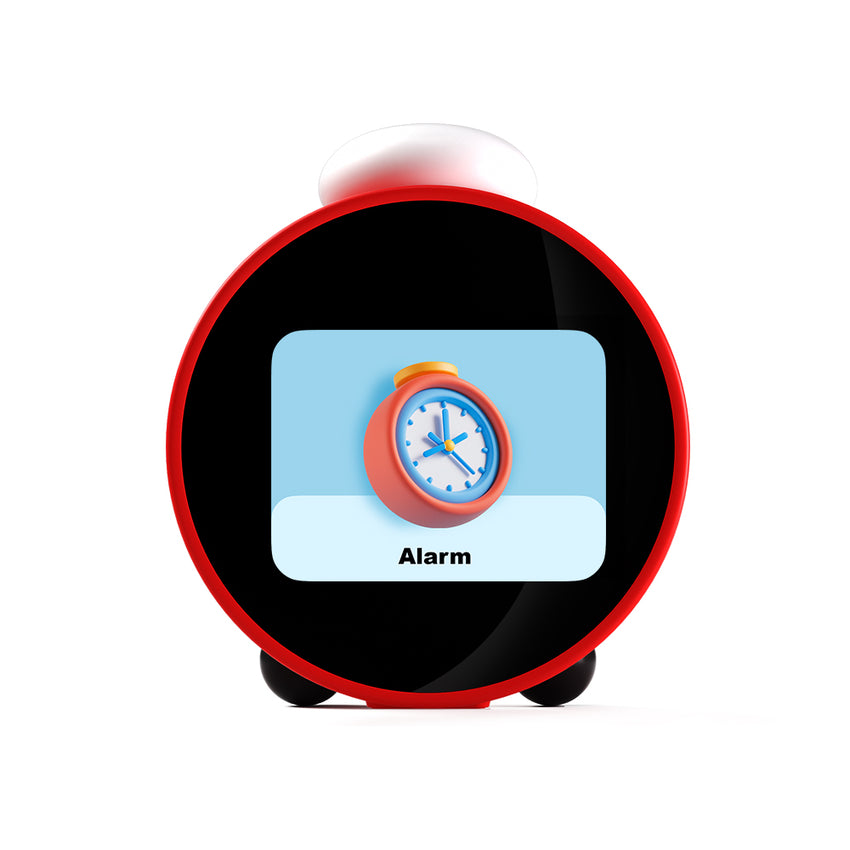 Leedor AI Clock Red - Voice Activated Ai Clock