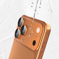 MOCOLL 360° Camera Lens Protector for iPhone 17 Pro Max | Tempered Glass with Metal Frame - Orange Color