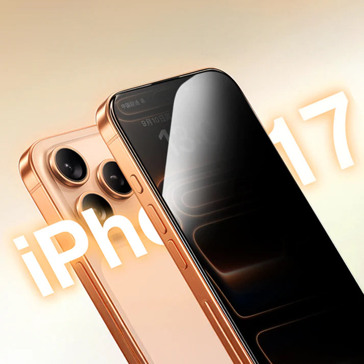 Mocoll for iPhone 17 Pro Max Screen Protector, 2.5D Full Cover Privacy Tempered Glass - Black