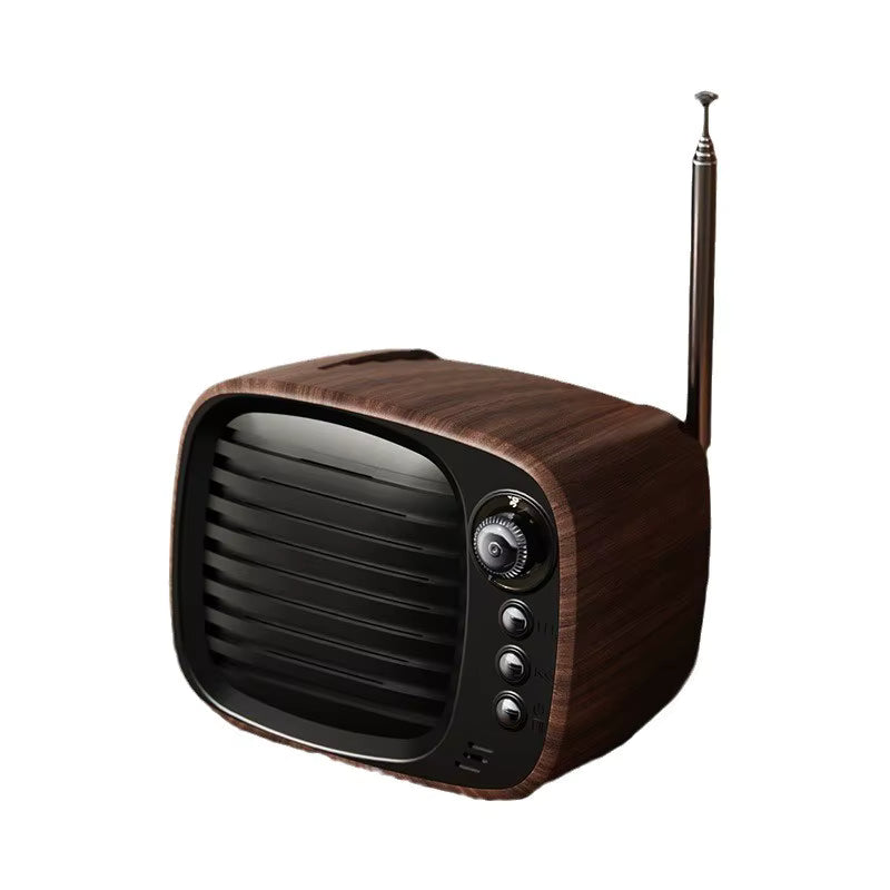 LEEDOR Mini Wood Wireless Speaker - 5W / Bluetooth / Black / Brown
