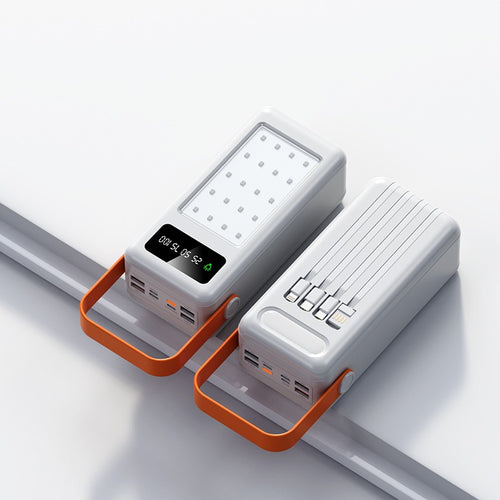 LEEDOR YM Camping Light with 4 Cable 648DX Power Bank - 120000mAh / White