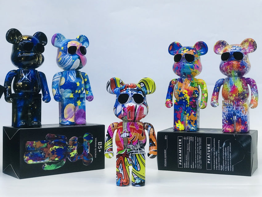 LEEDOR LD-B5 Colorful Painting Violent Bear Graffiti Speaker - 12W / 1200mAh