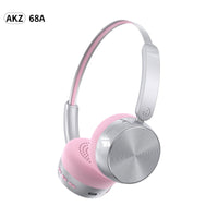 LEEDOR LD-AKZ-68A Pure Bluetooth Headphone - 800mAh / Pink