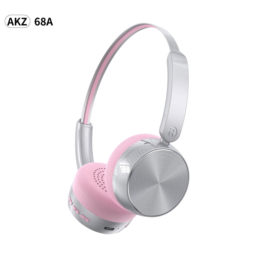 LEEDOR LD-AKZ-68A Pure Bluetooth Headphone - 800mAh / Pink