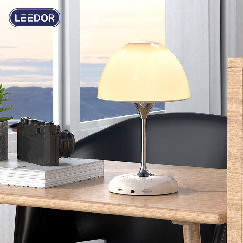 LEEDOR FM Remote Control Desk Lamp Wireless Speaker - 5W / Bluetooth / White
