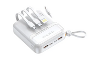 LEEDOR HT-DX250 Fast Charging Power Bank - 22.5W/ 10000mAh / White