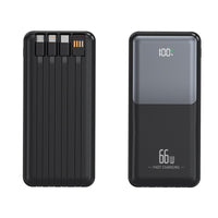 LEEDOR Gradiant 10000mAh Power Bank - HB-H20 Model, Black